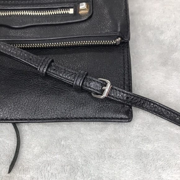 Rebecca Minkoff  Regan Leather Crossbody  Black - Picture 2 of 11